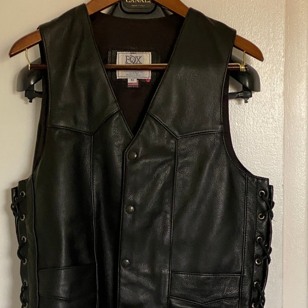 Fox Creek Leather Men's Vest & Chaps